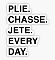 PLIE CHASSE JETE EVERY DAY Sticker