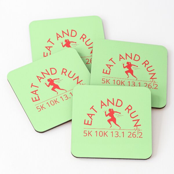 Item preview, Eat And Run Woman Runner 5K 10K 13.1 26.2 designed and sold by Damitparasayo.