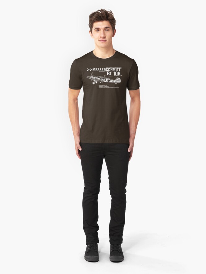 Alternate view of Messerschmitt BF 109 Slim Fit T-Shirt