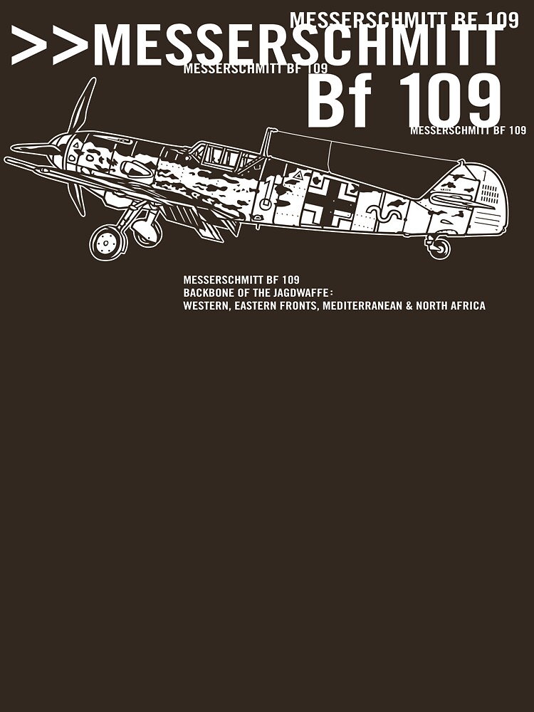 Thumbnail 7 of 7, Essential T-Shirt, Messerschmitt BF 109 designed and sold by b24flak.