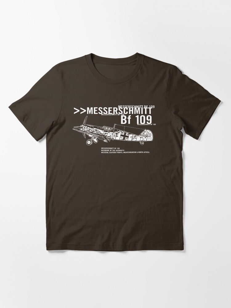 Thumbnail 2 of 7, Essential T-Shirt, Messerschmitt BF 109 designed and sold by b24flak.