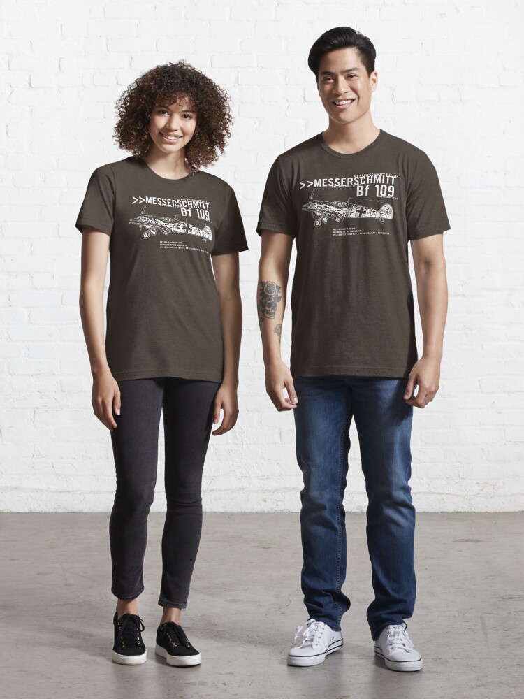 Thumbnail 1 of 7, Essential T-Shirt, Messerschmitt BF 109 designed and sold by b24flak.