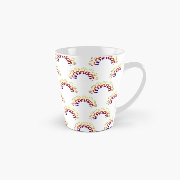 Rainbow Hand Pattern Tall Mug