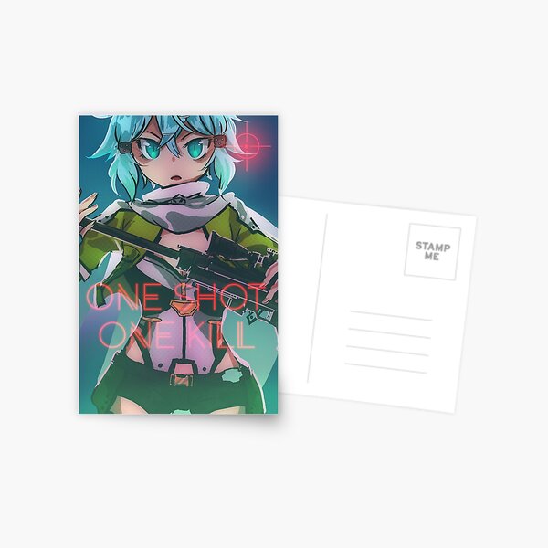 sinon - one shot one kill" Greeting Card for Sale by earlgreylait |  Redbubble