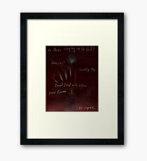 Is There Singing In The Void? Framed Print