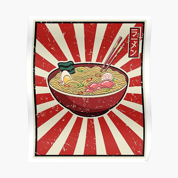 Ramen Noodle Japanese Culture Vintage Poster