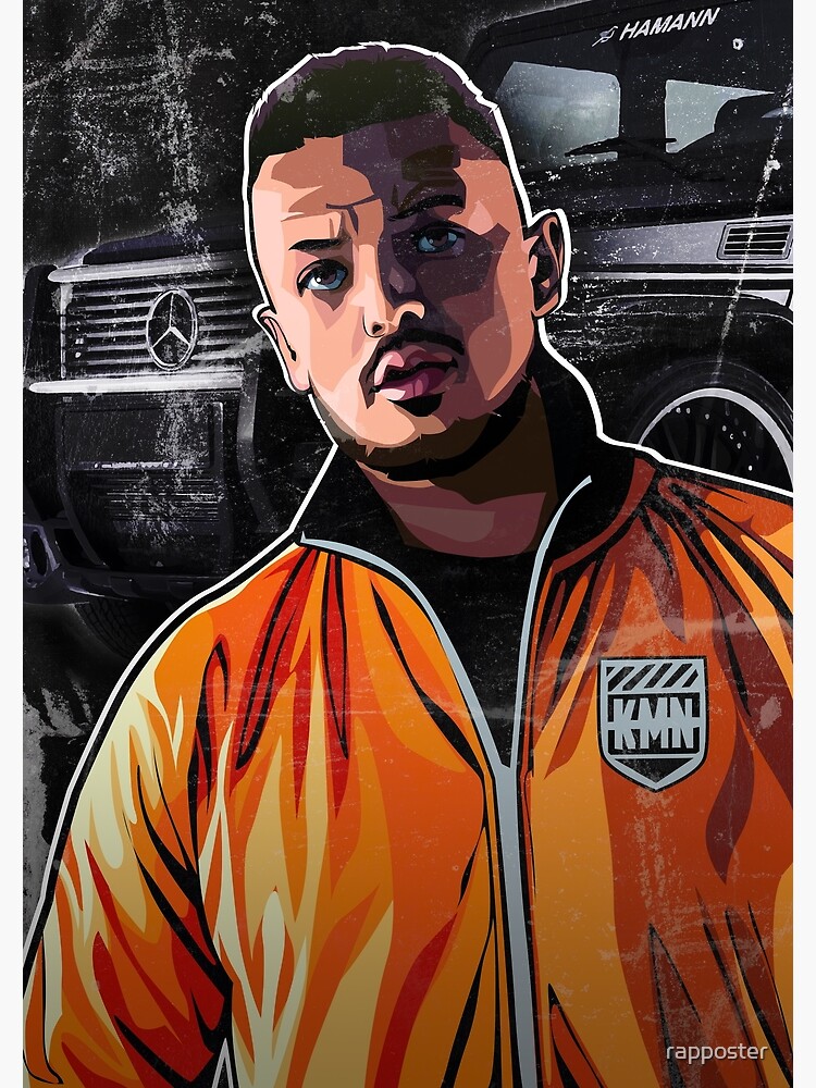 Thumbnail 2 of 2, Greeting Card, AZET KMN GANG / German rap / HipHop / Rap music designed and sold by rapposter.