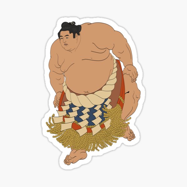 Item preview, Sumo Wrestler Traditional Japanese Vintage designed and sold by JohnnyQuit256.
