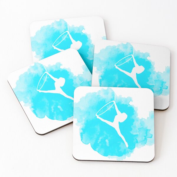 Item preview, Blue Aerialist Lyra Hoop Watercolor Silhouette designed and sold by taylluna.