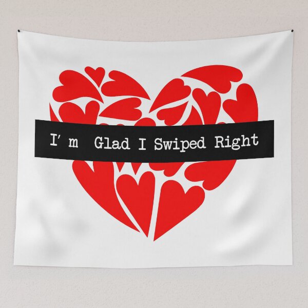 Item preview, I' m Glad I Swiped Right  valentine's day designed and sold by Ni Faycal.
