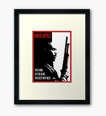 Don't Miss the King Framed Print
