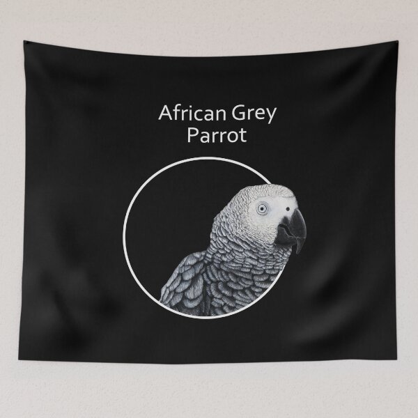 Item preview, African Grey Parrot  designed and sold by ColorfulMystic.