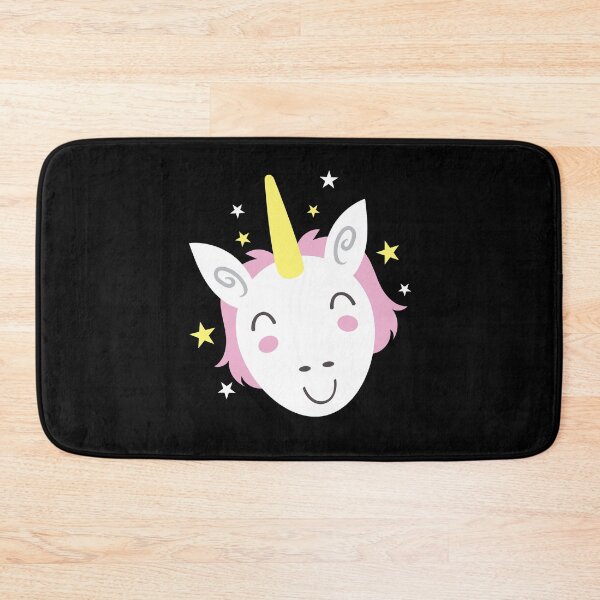 Item preview, Smiley white unicorn designed and sold by jazzydevil.