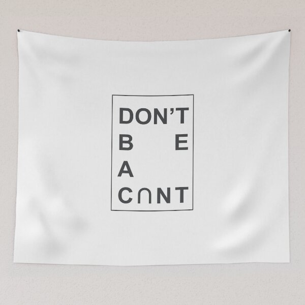 Item preview, Dont Be A Cunt 154 Watercolor Map Yoga Quote Defin designed and sold by vividpixelusa.