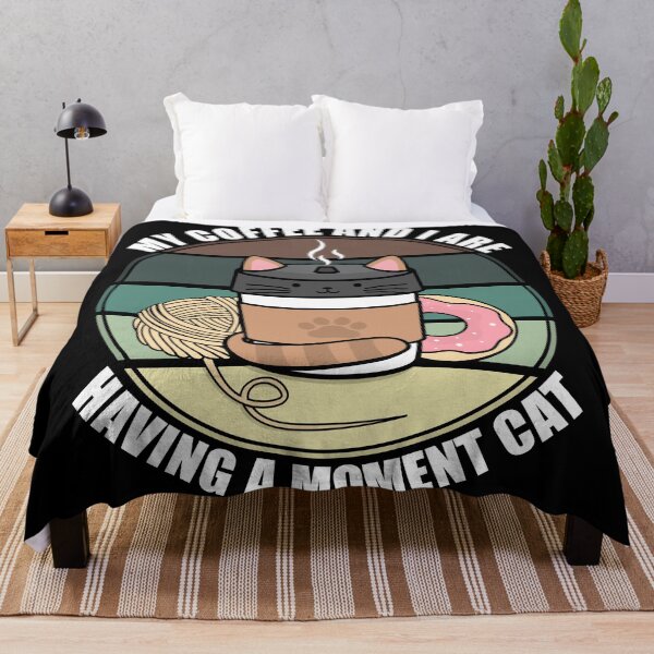 Item preview, My Coffee And I Are Having A Moment Cat designed and sold by Giacob.