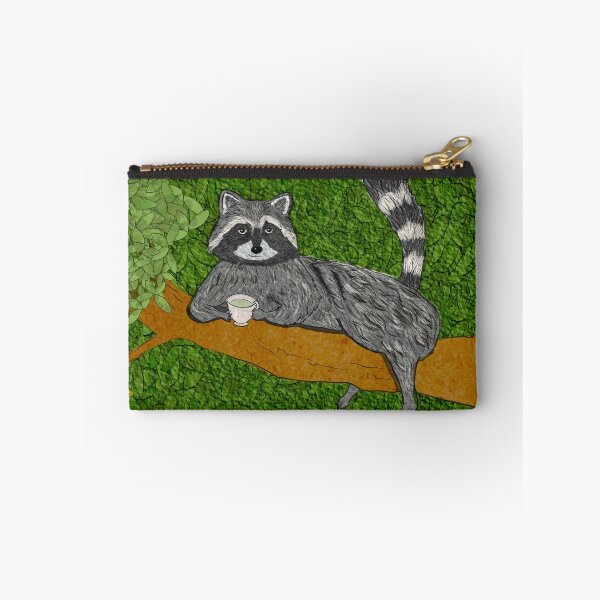 Item preview, Chill Raccoon Sipping Tea designed and sold by Livia1209.