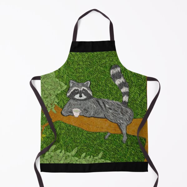 Item preview, Chill Raccoon Sipping Tea designed and sold by Livia1209.