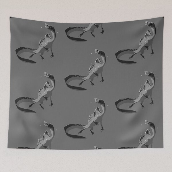 Item preview, Grayscale Spinosaurus designed and sold by thehatshop.