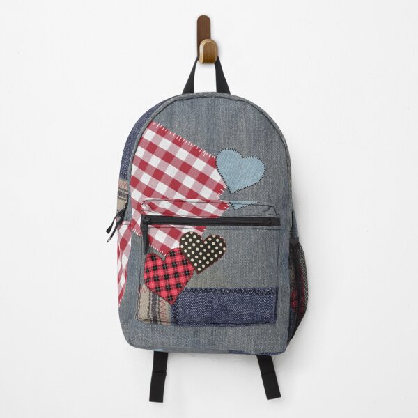 Item preview, Denim Lovin' Hillbilly Patriotic Patchwork Hearts designed and sold by Tree45.