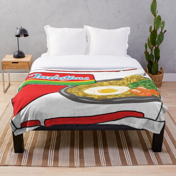 Indomie Sticker Throw Blanket