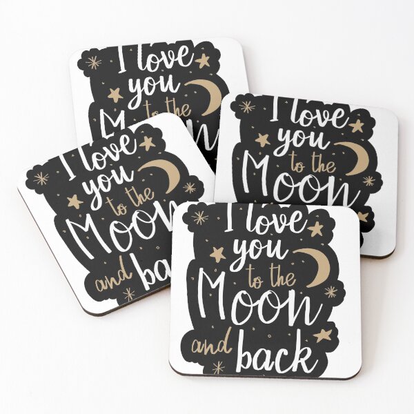 Item preview, Love you to the moon and back - Valentine's Day designed and sold by creativepod.