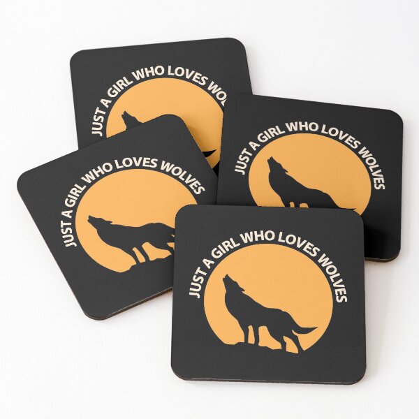 Item preview, Just a Girl Who Loves Wolves Be Brave Stay Wild designed and sold by StudioTina.