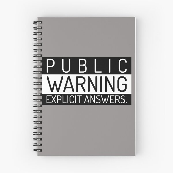 Item preview, Public Warning Explicit Answers designed and sold by OurBlairWorld.