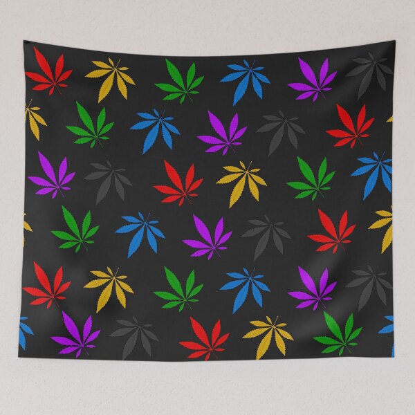 Item preview, marijuana leaves - black  designed and sold by ZiphGames.