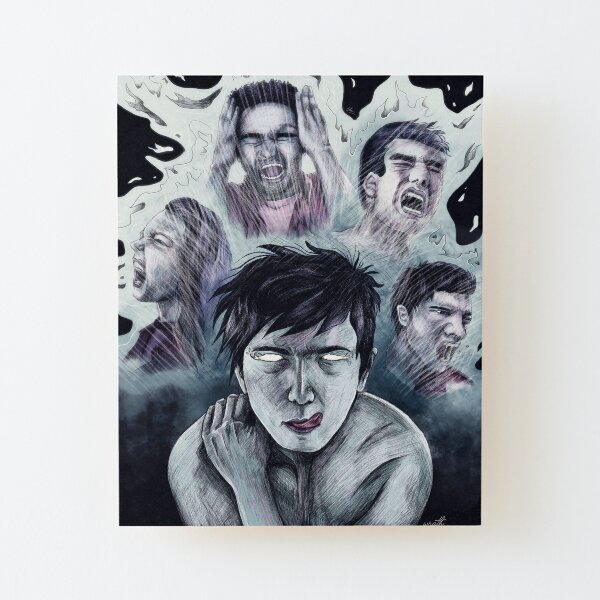 wrath. Wood Mounted Print
