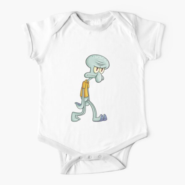 Angry Squidward Baby One Piece By Spiltyogurt Redbubble