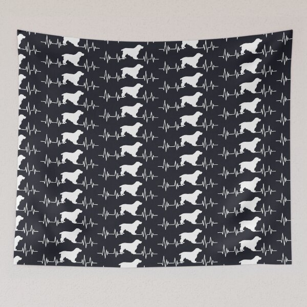 Item preview,  Cocker Spaniel dog Heartbeat dog Heartbeat dog Silhouette  designed and sold by ELmezz.