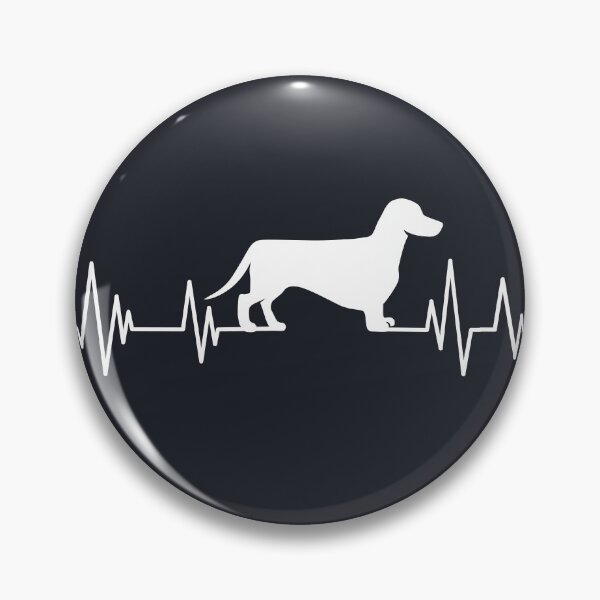 Item preview, Dachshund Heartbeat wiener dog Heartbeat Silhouette badger dog designed and sold by ELmezz.