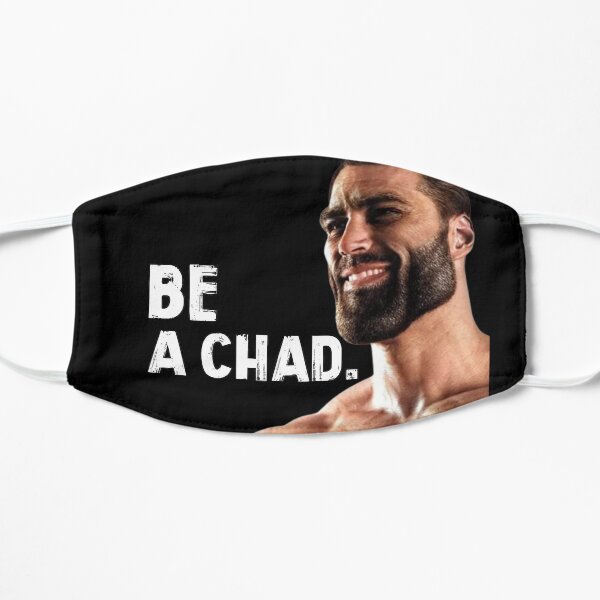 Chad Gigachad Mask Mask Cloth Reusable Print Filter Washable