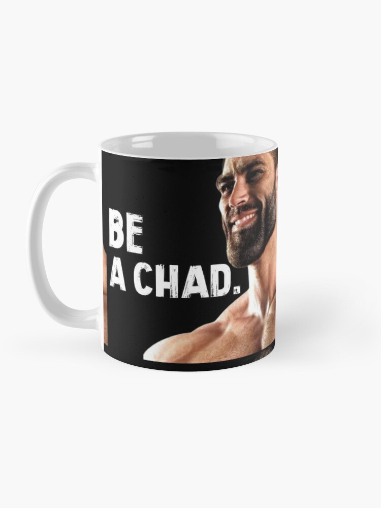 GIGACHAD Meme Coffee Mug, 11 Oz, 15 Oz Mug, Hyper Masculine Guy