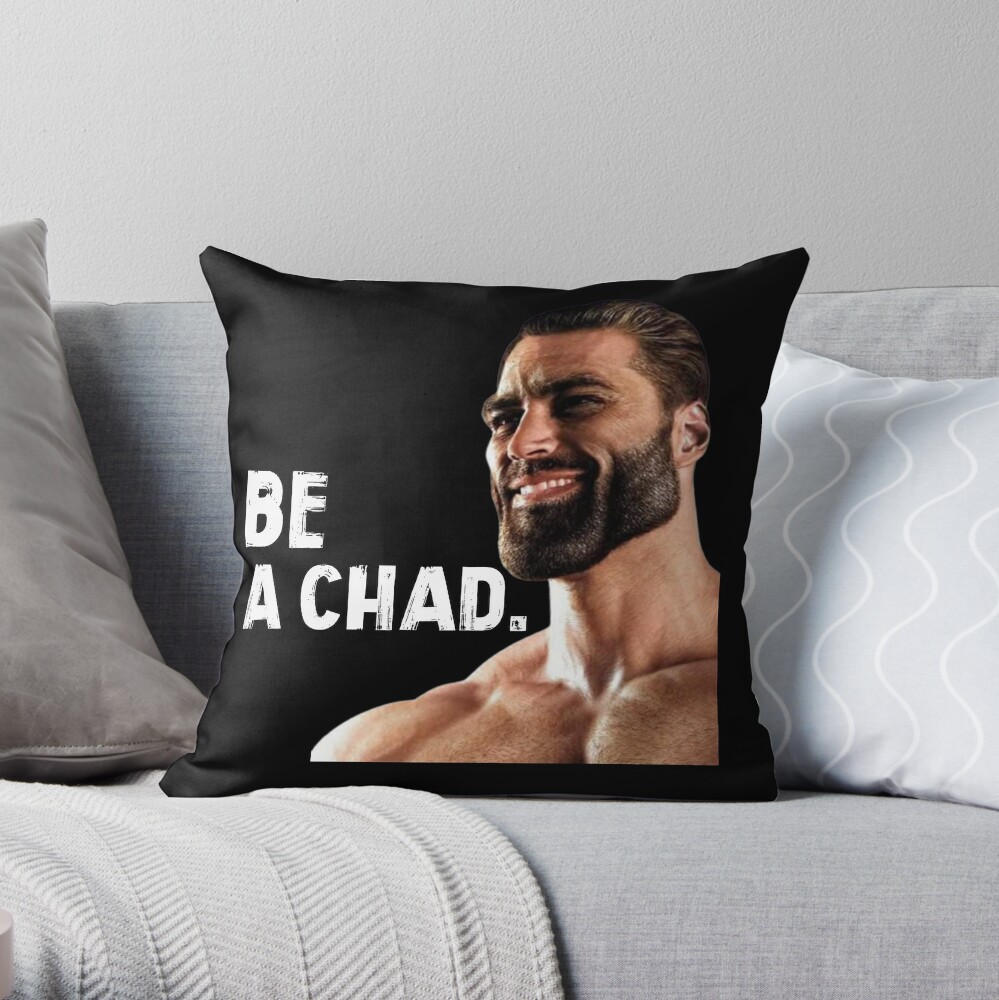 Gigachad Meme Funny Giga Chad Photoshop Pillow -  Portugal