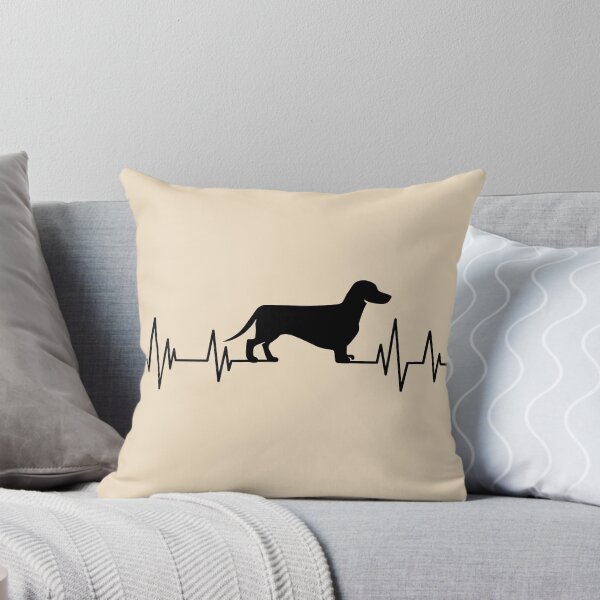 Item preview, Dachshund Heartbeat wiener dog Heartbeat Silhouette badger dog designed and sold by ELmezz.