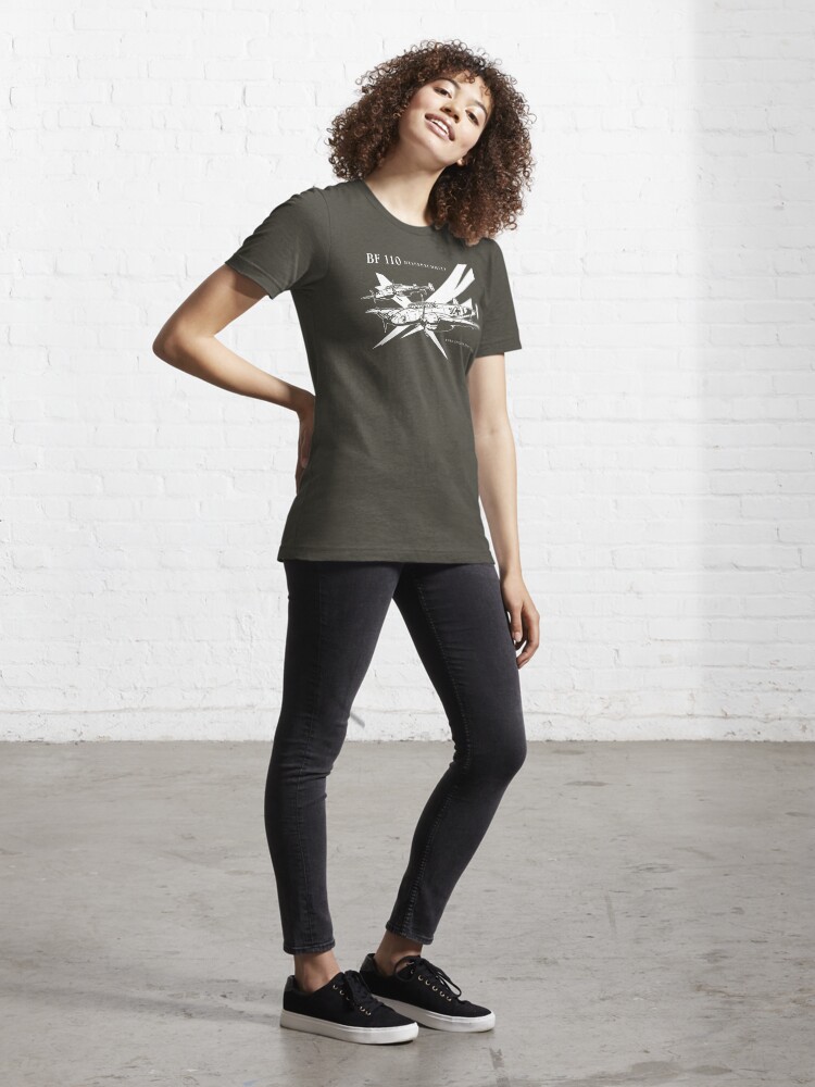 Alternate view of Messerschmitt BF 110 Essential T-Shirt