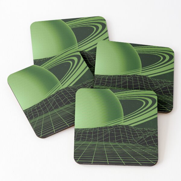 Item preview, Retrowave Grid Scene: Green designed and sold by SapphireTitan.