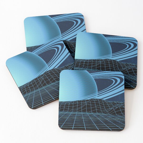 Item preview, Retrowave Grid Scene: Blue designed and sold by SapphireTitan.