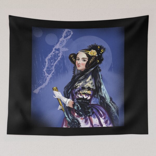Item preview, Ada Lovelace Portrait Female Coder Programmer Scientist  designed and sold by design880.