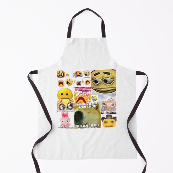 Item preview, Cursed Emoji Apron designed and sold by Miranda Pietzsch.