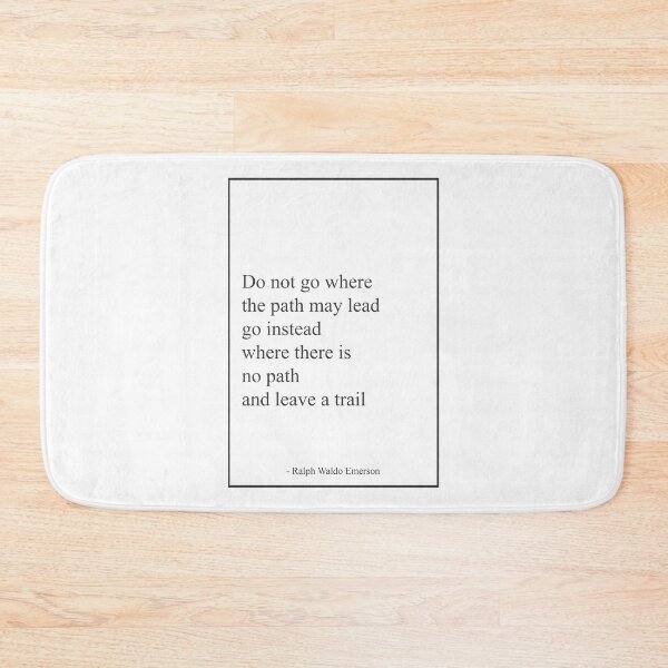 Item preview, Ralph Waldo Emerson - Do Not Go Where Watercolor M designed and sold by vividpixelusa.