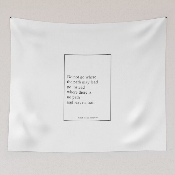 Item preview, Ralph Waldo Emerson - Do Not Go Where Watercolor M designed and sold by vividpixelusa.
