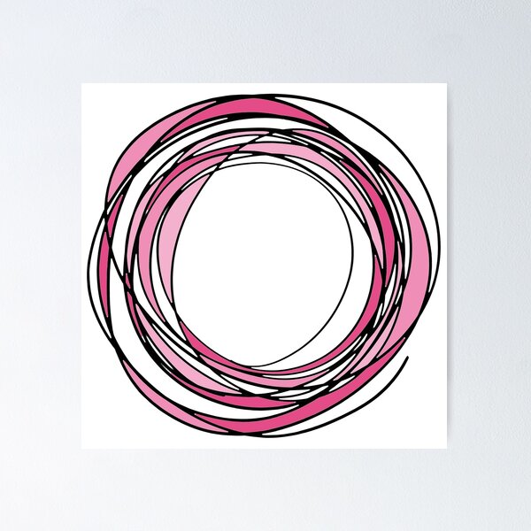 Item preview, Garabatos Rosa designed and sold by first-draft.