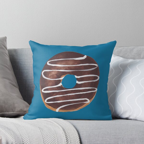 Item preview, STRIPED BLACK CHOCOLATE DONUT designed and sold by Tanmaku.
