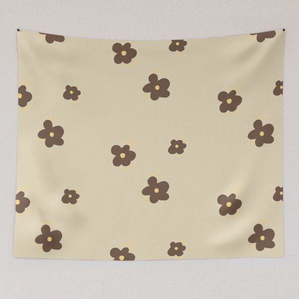 Item preview, brown flower design  designed and sold by christinezang01.