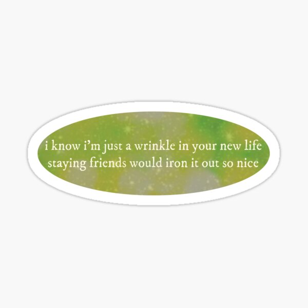 closure lyrics - evermore Sticker