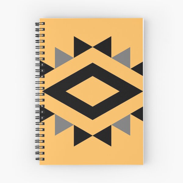 Item preview, Preppy bohemio de mediados de siglo moderno suroeste tribal amarillo negro azteca designed and sold by IamTrending.