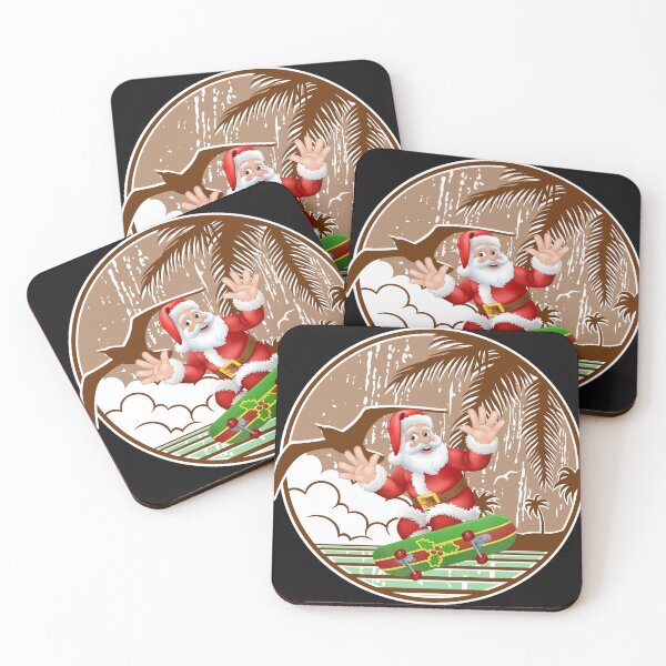 Item preview, Santa Claus On Skateboard designed and sold by corralmontana.