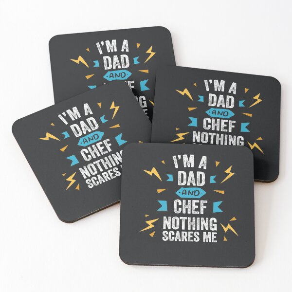 Item preview, I'm A Dad And Chef Nothing Scares Me Funny Sarcastic Gag Gift Men Cook Culinary Baker designed and sold by gkao.